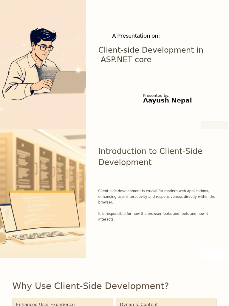 Client-Side Development in ASP.NET Core | PDF | Dynamic Web Page ...