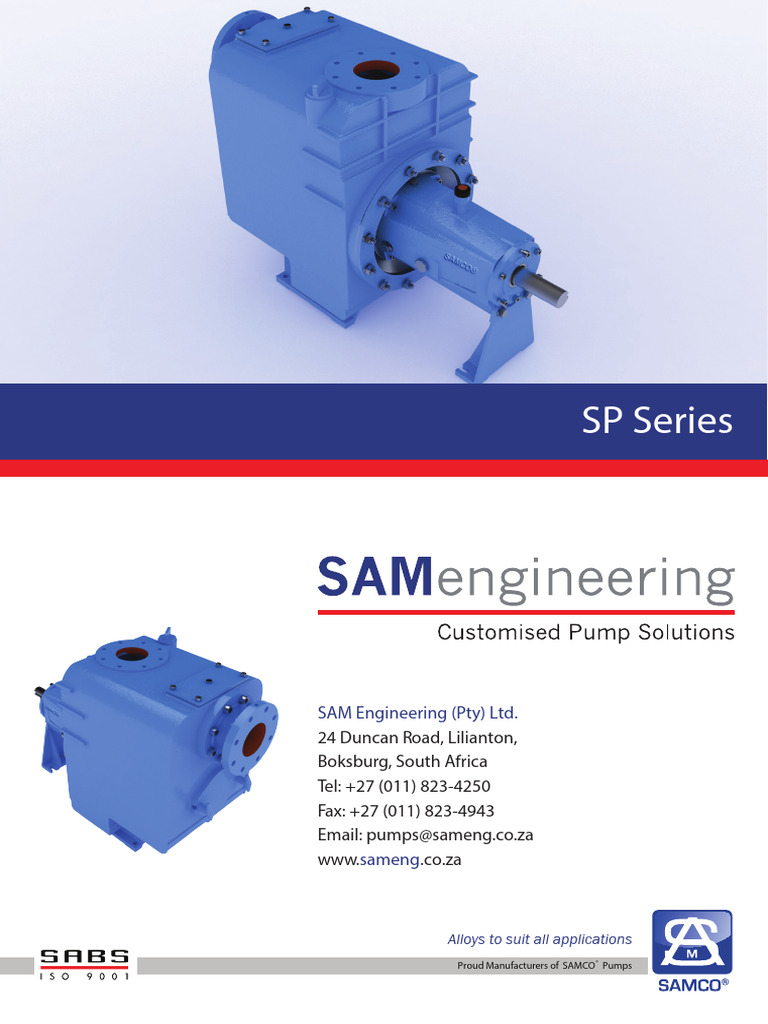 SP Brochure | PDF | Pump | Valve