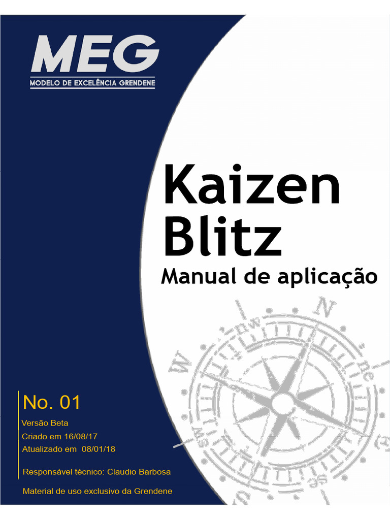 Manual Kaizen Blitz Grendene: Melhoria Contínua | PDF | Liderança | Tempo