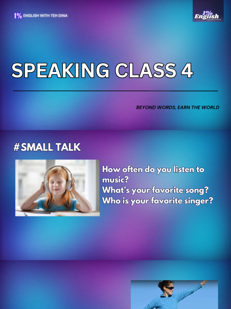 Small Talk and Role Models in Speaking Class | PDF
