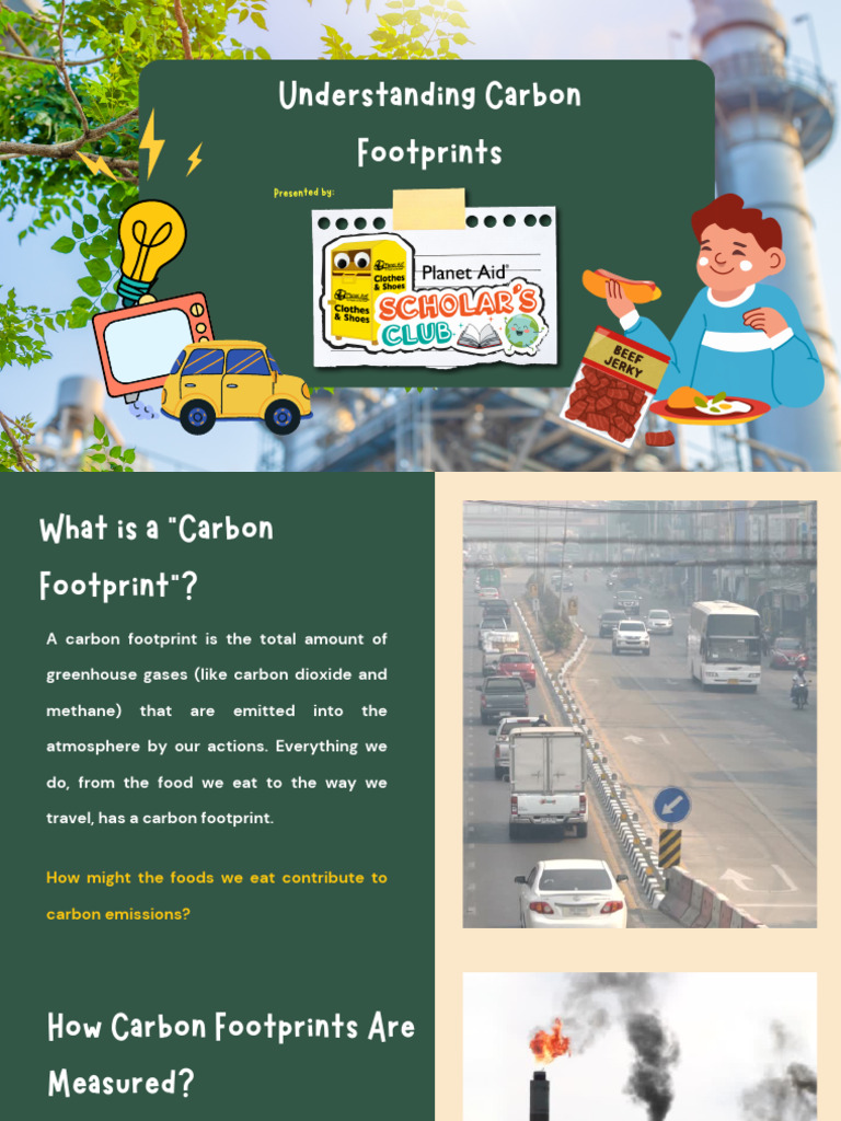 Slides-What Is Your Carbon Footprint-Middle School | PDF | Carbon ...