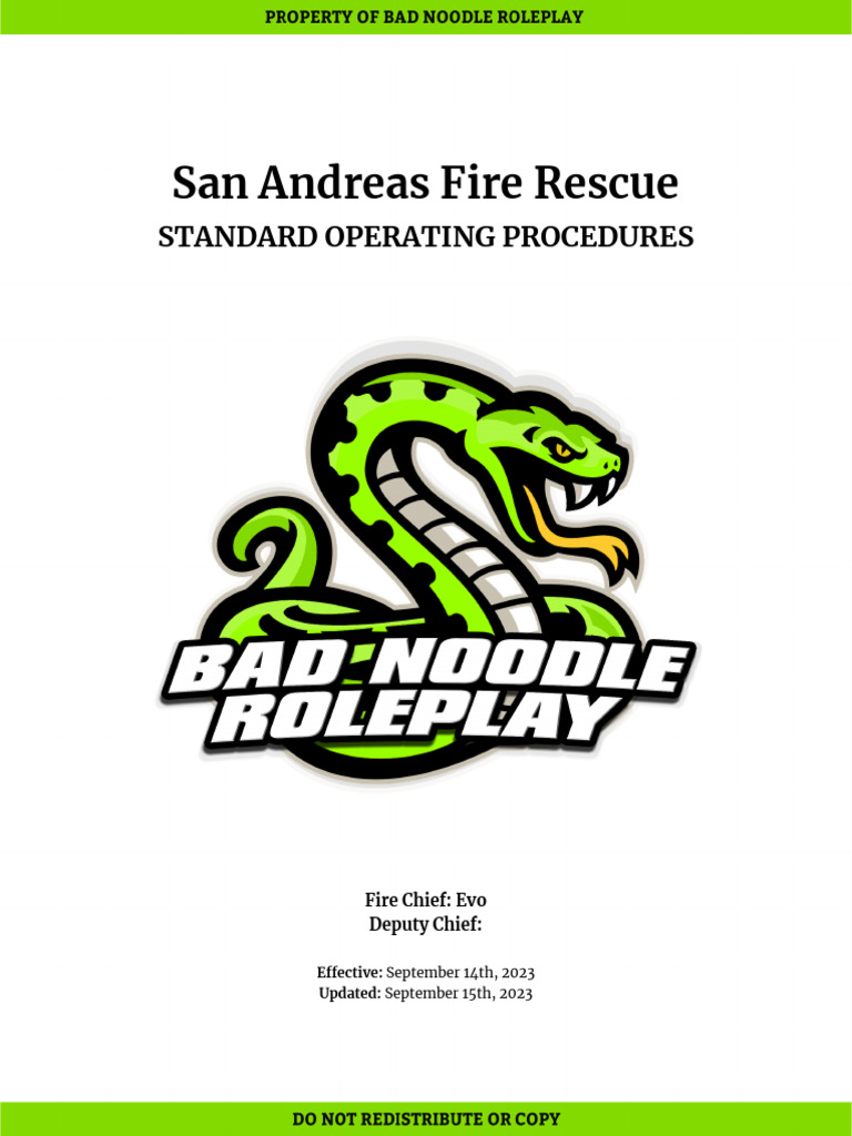 SAFR Standard Operating Procedures | PDF | Traffic | Emergency Medical ...