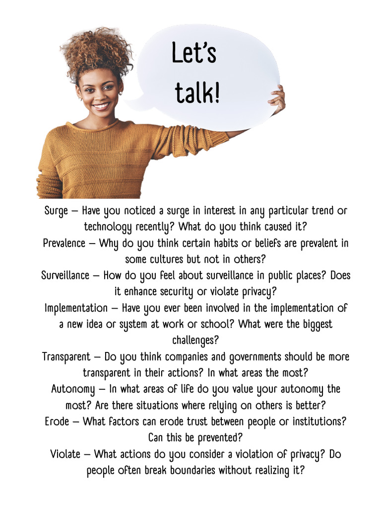 Let's Talk! | PDF