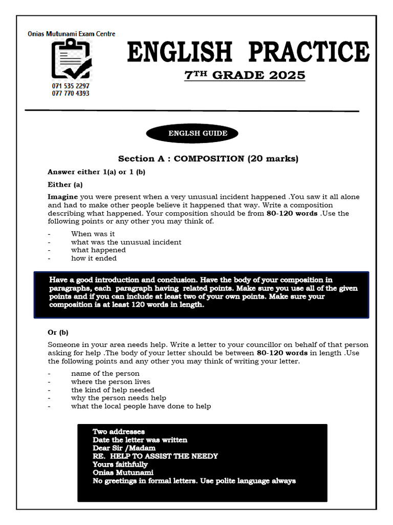English Composition and Comprehension Guide | PDF | Linguistics