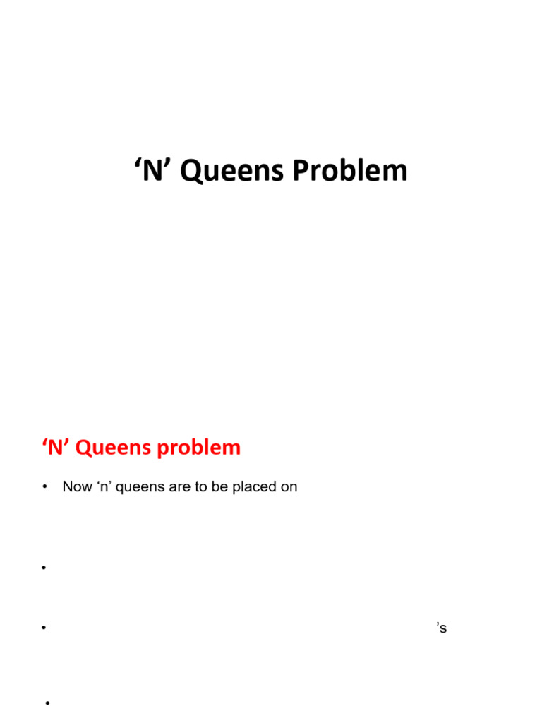 N Queens Problem Explained | PDF | Combinatorics | Discrete Mathematics