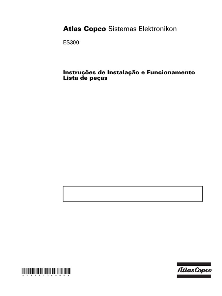 Manual de Instruções Elektronikon Atlas Copco | PDF | Conector elétrico ...