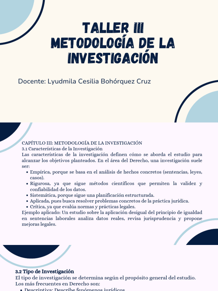 Metodología de Investigación en Derecho | PDF | Muestreo (Estadísticas ...
