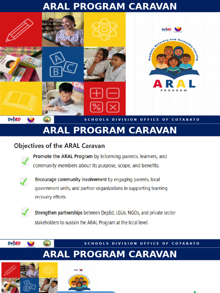 ARAL Program Caravan Schedule 2025 | PDF