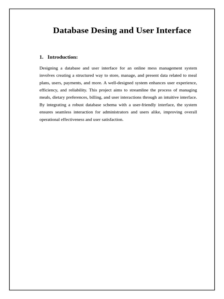 User Interface & Desing | PDF | Systems Engineering | Data Management