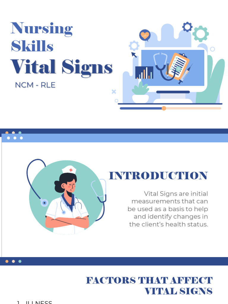 Vital Signs Assessment in Nursing | PDF | Diastole | Blood Pressure
