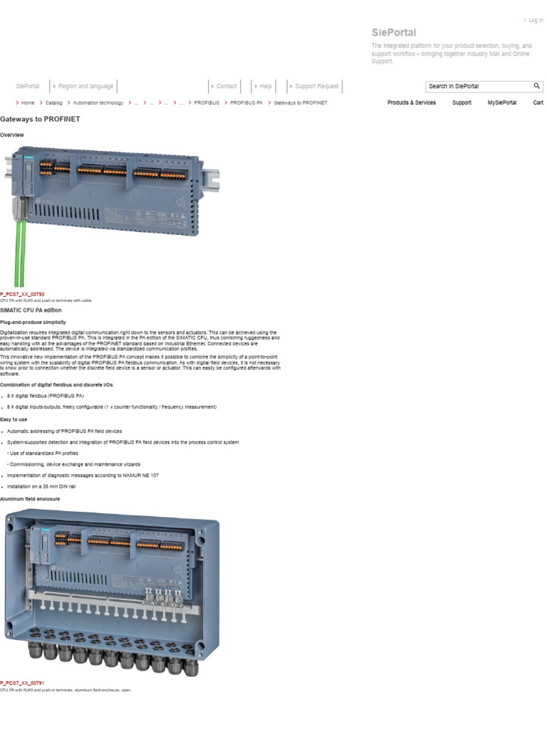 Gateways To PROFINET - Industry Mall - Siemens WW | PDF | Power Supply ...