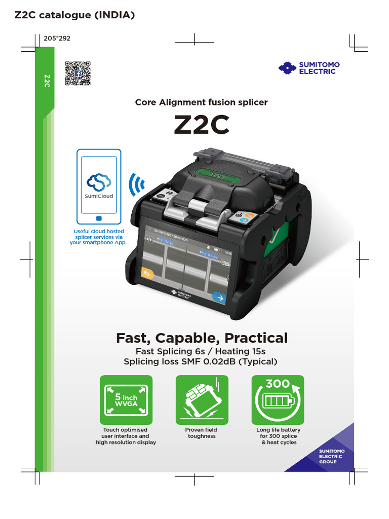 Z2C Fusion Splicer Overview | PDF | Optical Fiber | Lithium Ion Battery