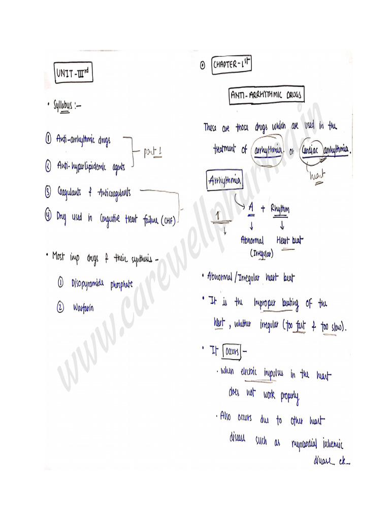 Unit 3 Medicinal Chemistry Notes | PDF
