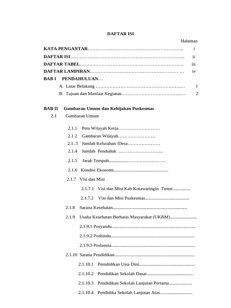 Daftar Isi | PDF