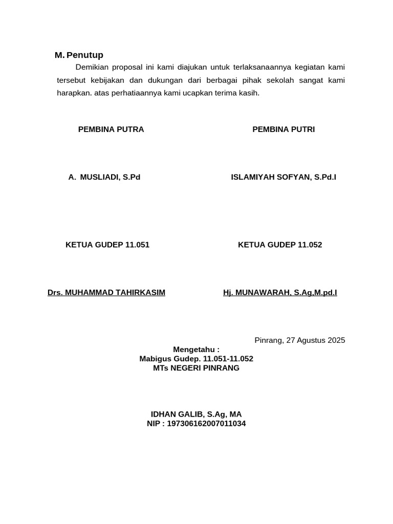 M. Penutup | PDF