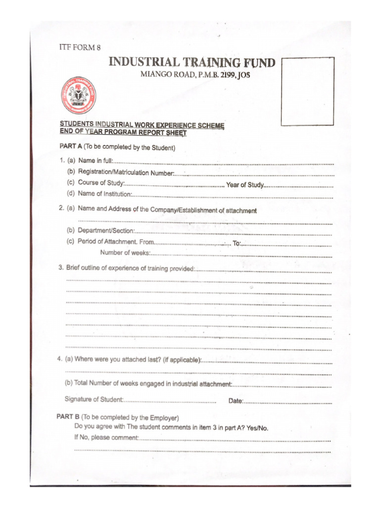Itf Form 8 | PDF
