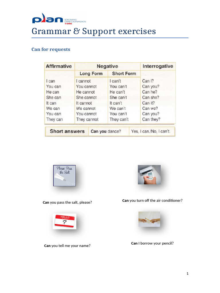 Grammar Exercises: Using 