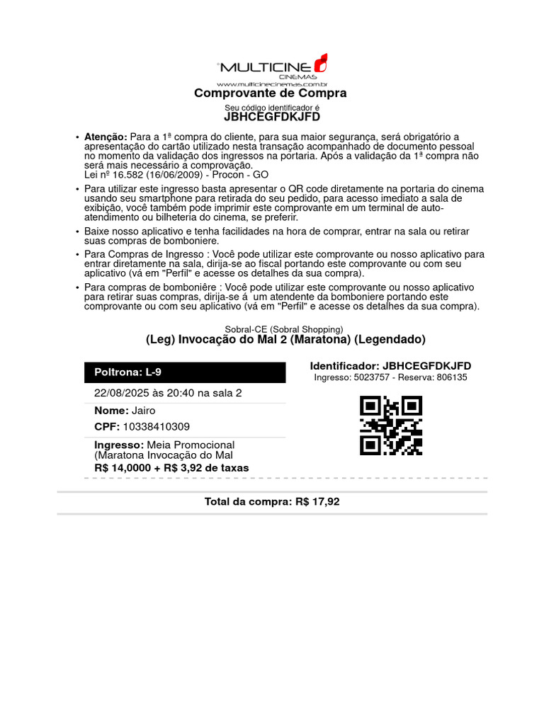 Comprovante 806135 | PDF