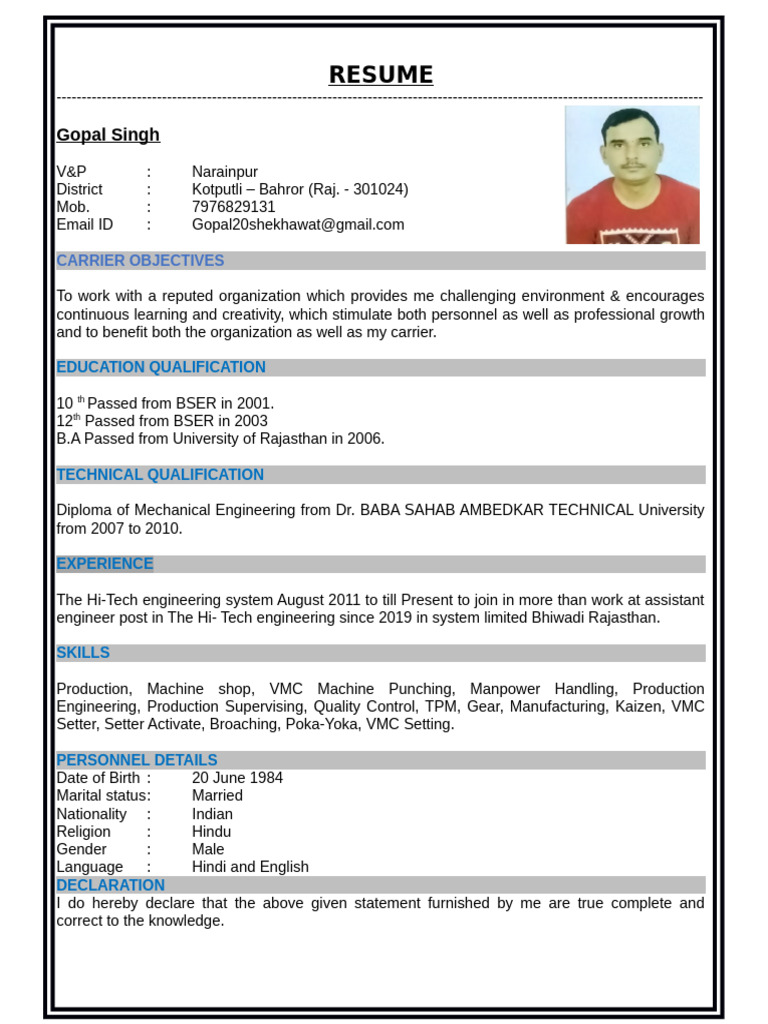 Gopal C.V | PDF