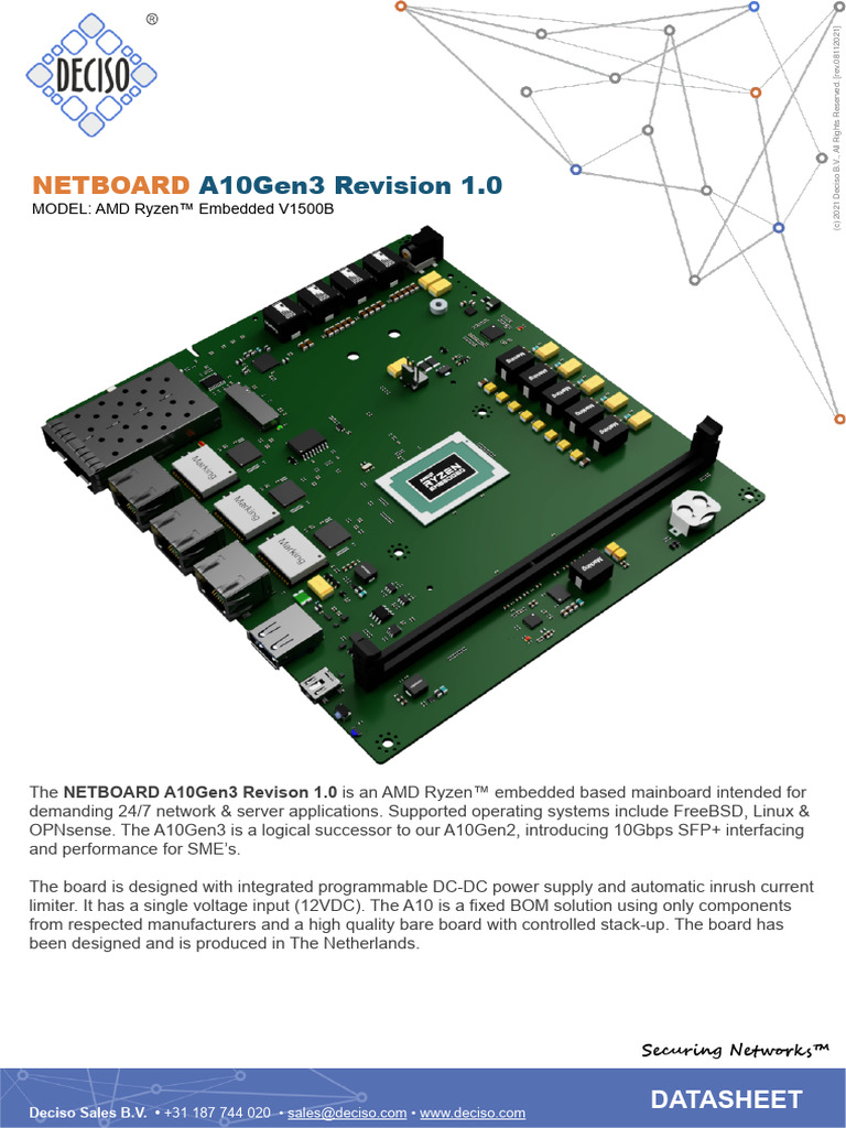 Brochure Netboard A10Gen3 | PDF | Embedded System | System On A Chip