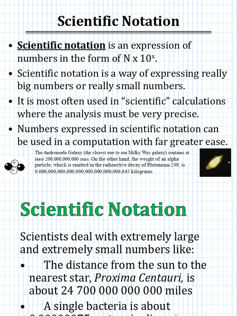 Understanding Scientific Notation | PDF | Multiplication | Numbers