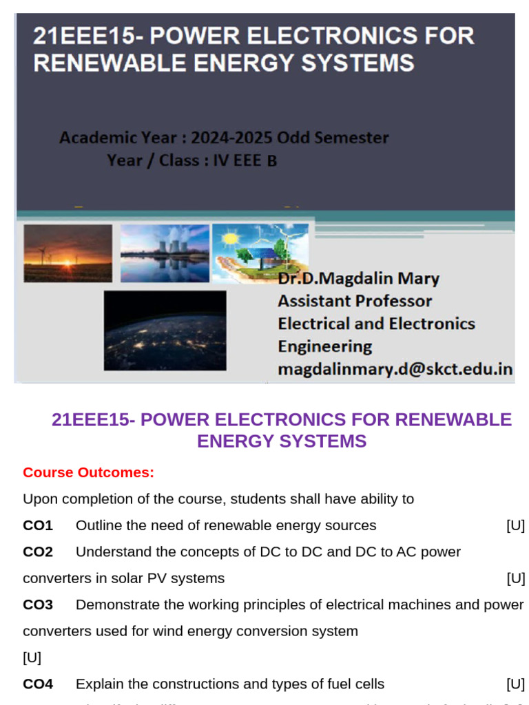1.1 Global Energy Problem and Role of Renewable Energy | PDF ...