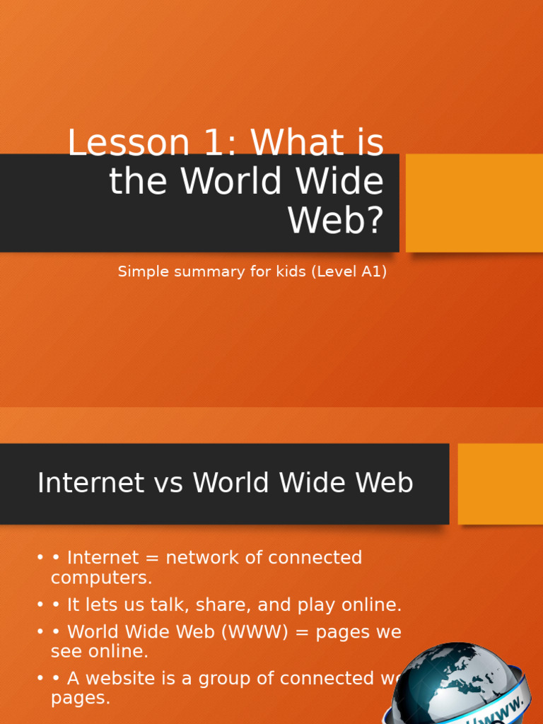 Understanding the World Wide Web for Kids | PDF