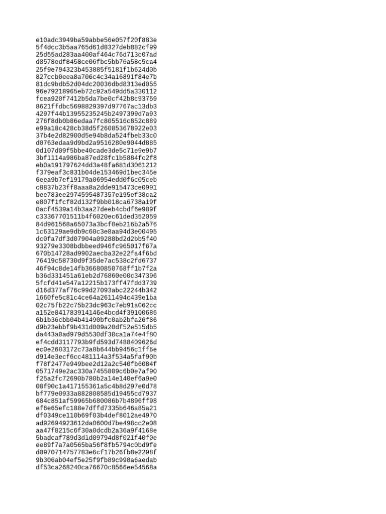 Hash Value Reference Guide | PDF