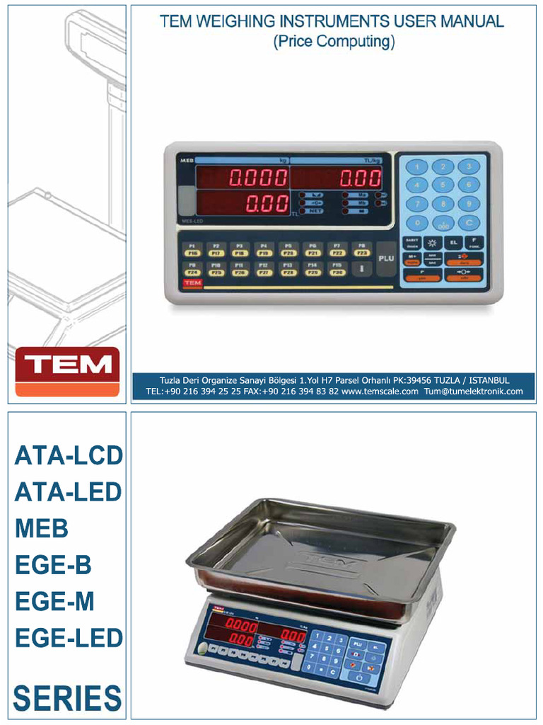 Temege Scale Operation Guide | PDF | Menu (Computing) | Electrical ...