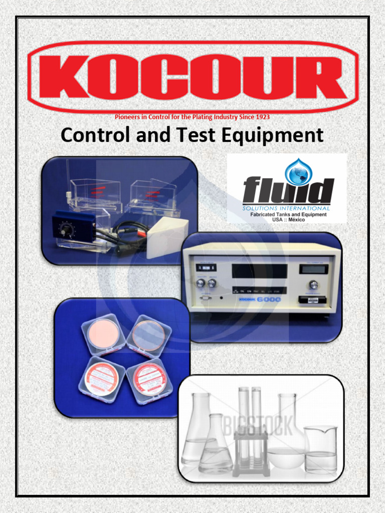 Hull Cell Testing Equipment for Plating | PDF | Chromium | Atoms