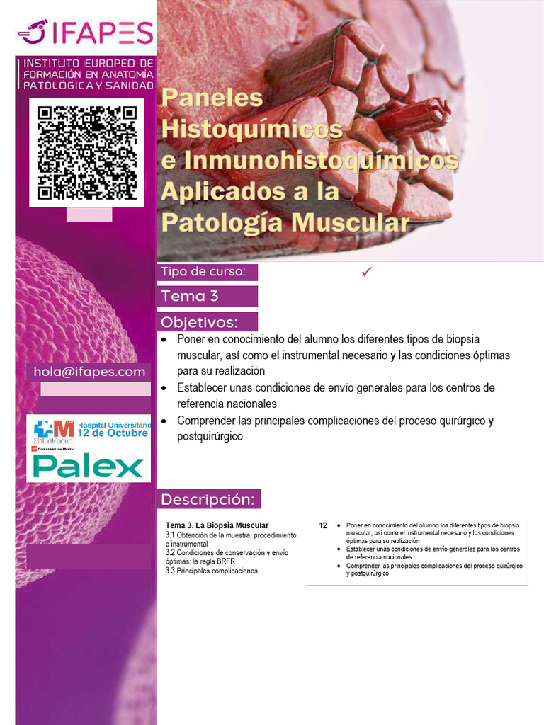 Biopsia Muscular: Procedimientos y Complicaciones | PDF | Biopsia | Músculo