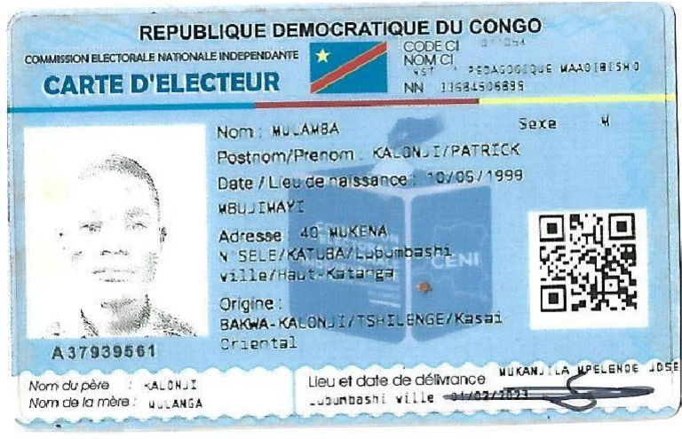 Carte de L'electeur Patrick | PDF