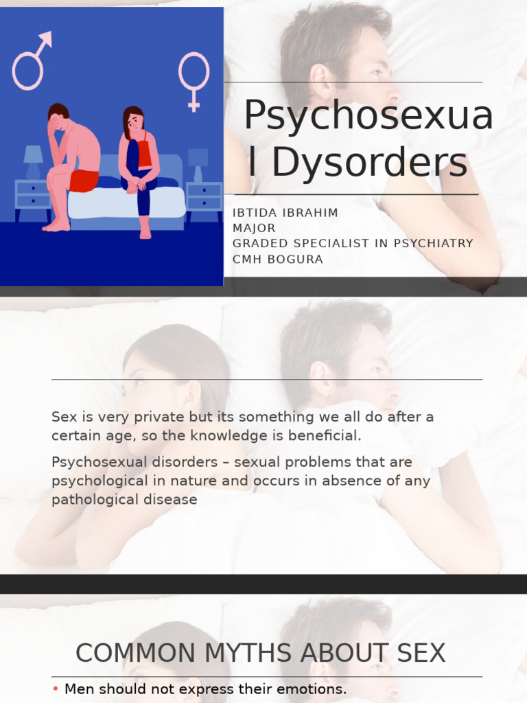 Understanding Psychosexual Disorders | PDF | Sexual Dysfunction | Human ...