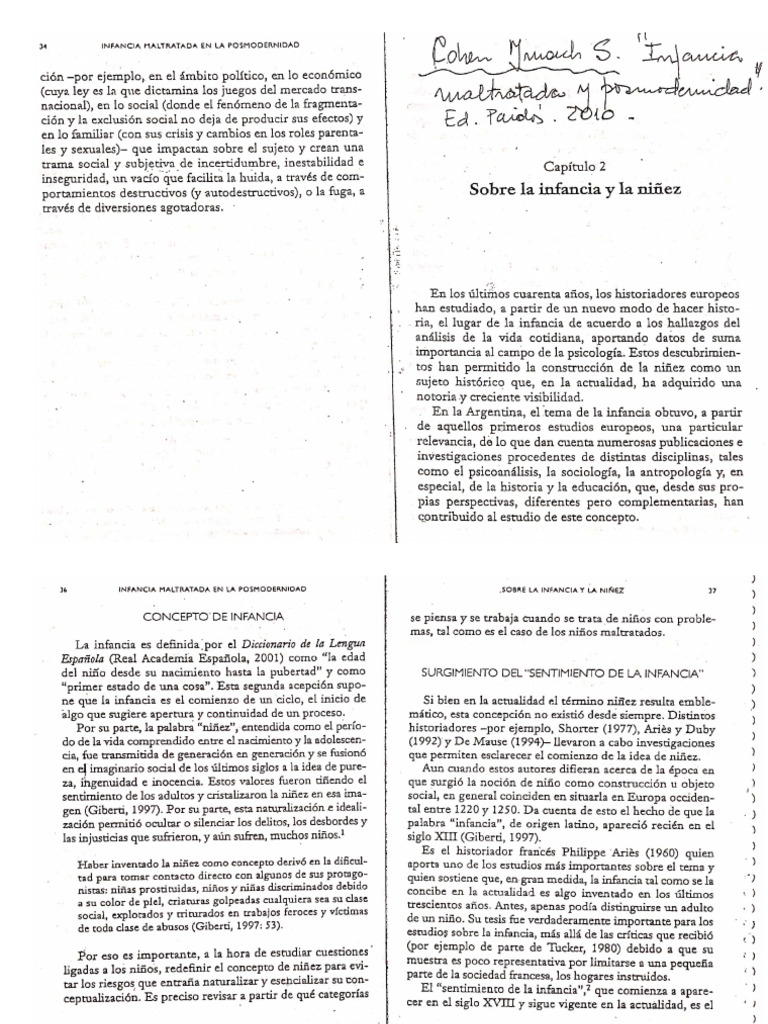 C. Imach Infancia Maltratada en Posmoder | PDF