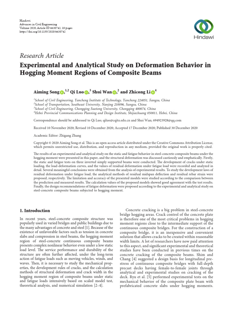 Minh Đăng - Experimental and Analytical Study On Deformation Behavior ...