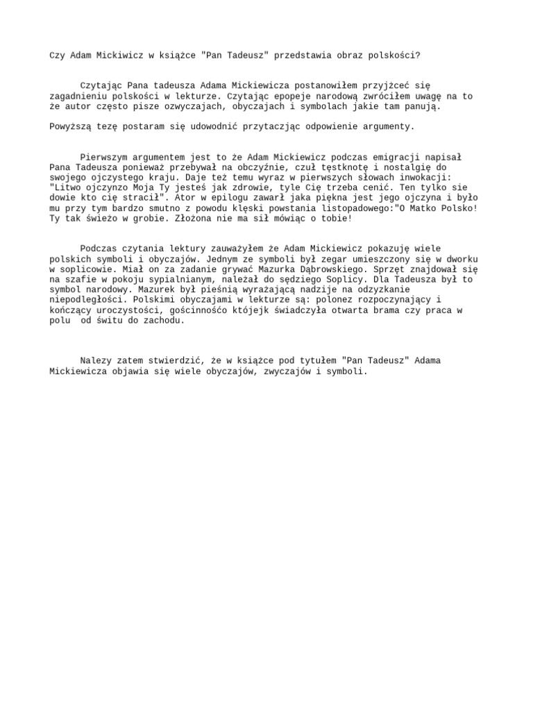 Rozprawka 2 | PDF