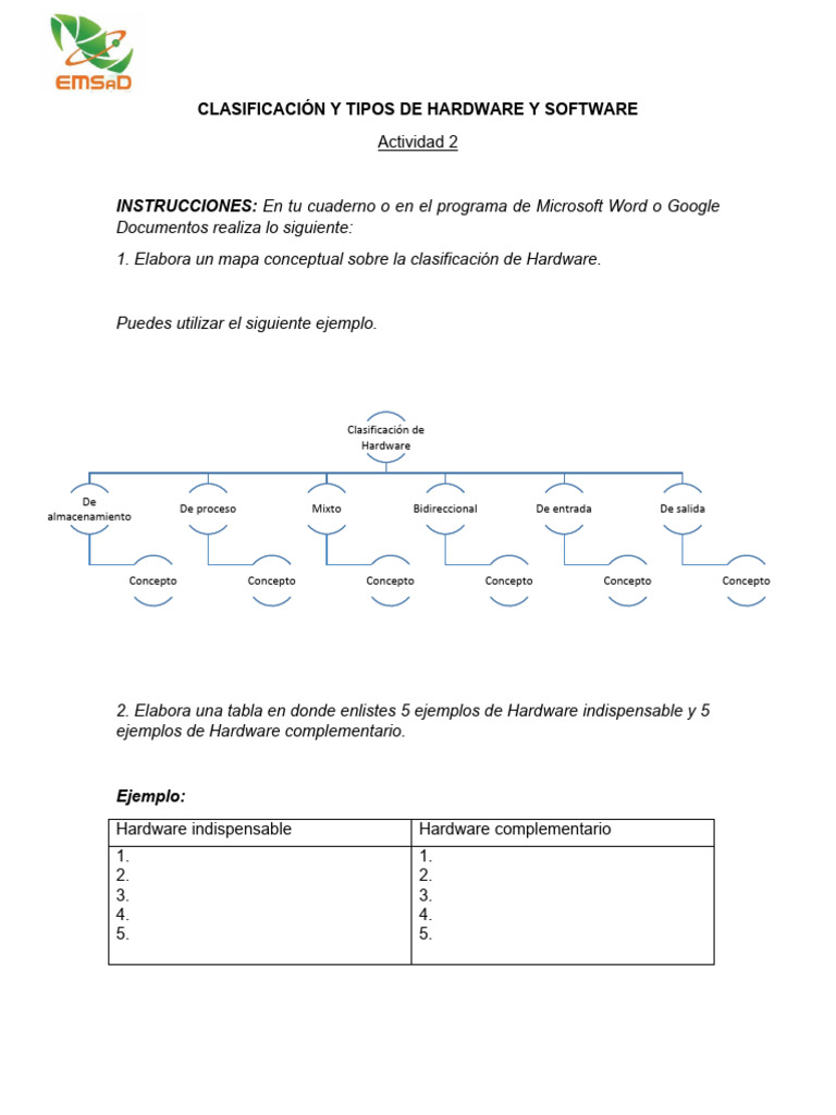 Clasificación de Hardware y Software | PDF