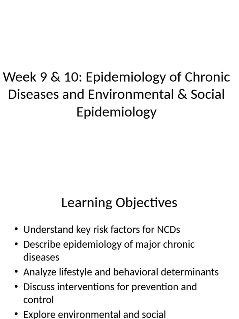 Chronic Diseases & Epidemiology Insights | PDF | Non Communicable ...