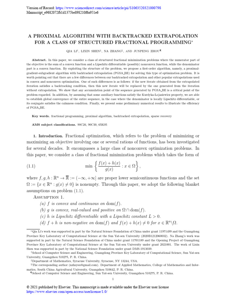A Proximal Algorithm With Backtracked Extrapolation For A Class of ...