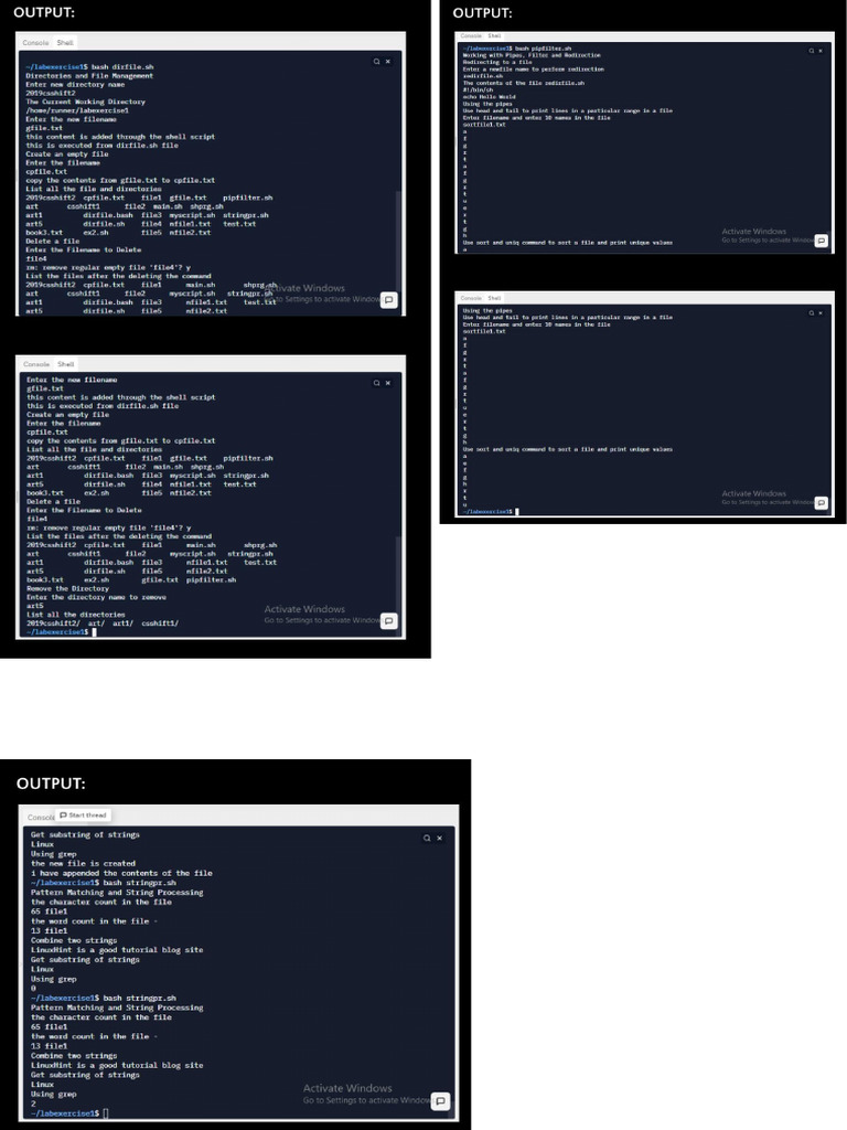 Os Output | PDF