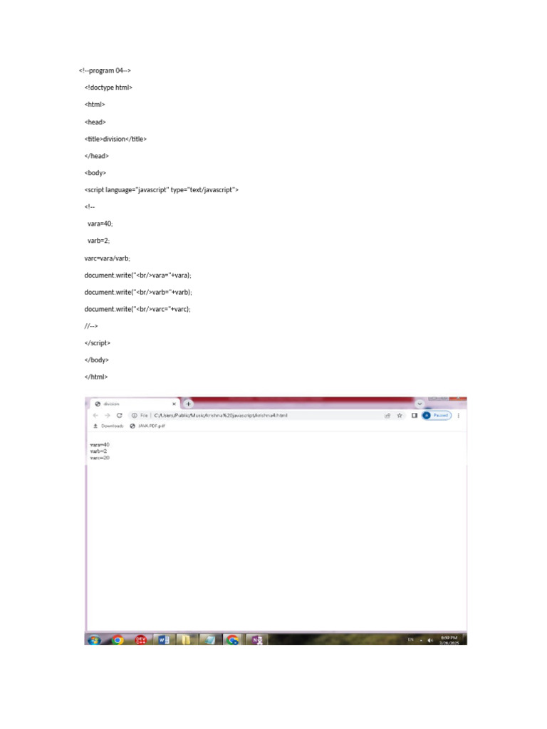 Program 04 | PDF