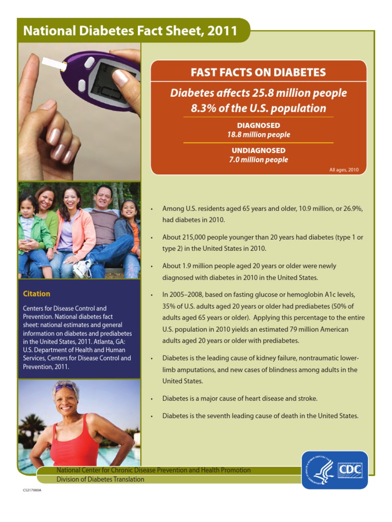 National Diabetes Fact Sheet, 2011 | Diabetes Mellitus | Diabetes ...
