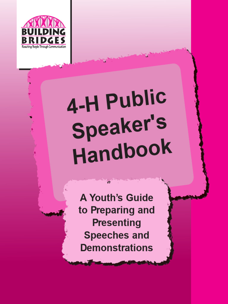 4-H Public Speaking Handbook Guide | PDF | Public Speaking | Human ...