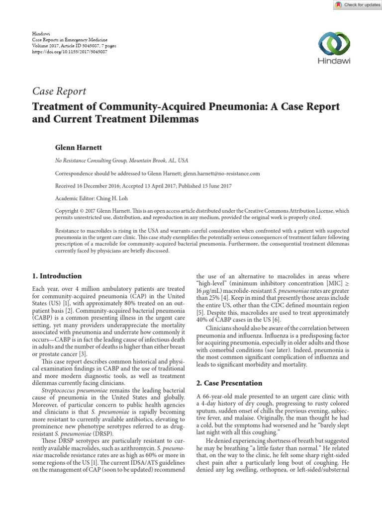 Case Reports in Emergency Medicine - 2017 - Harnett - Treatment of ...