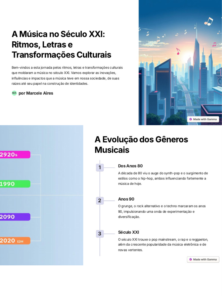 Música no Século XXI: Transformações e Impactos | PDF | Globalização ...