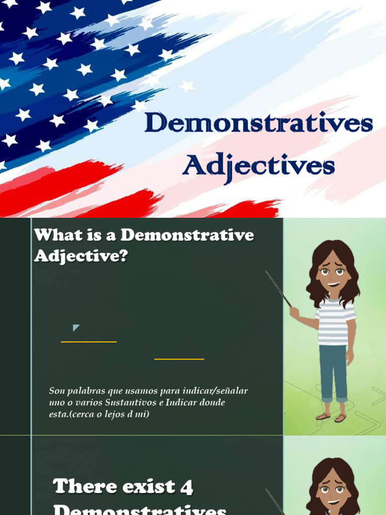 Adjetivos Demostrativos en Inglés | PDF