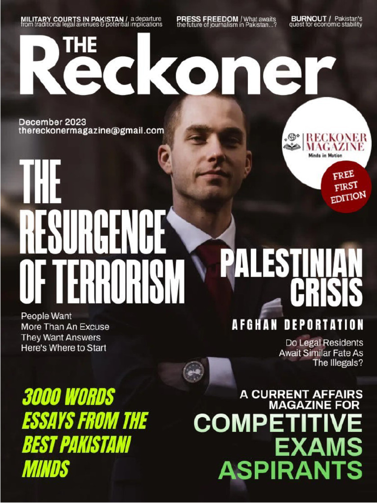 Inaugural Edition of Reckoner Magazine | PDF | Israel | World Politics