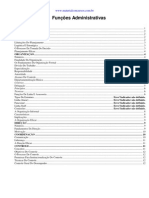II - Funções Administrativas - Planejamento, Organização, Direção, Coordenação e Controle