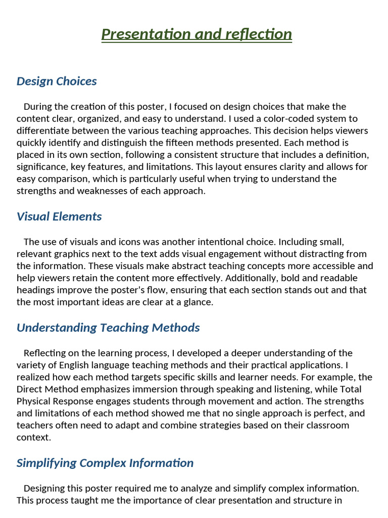 Designing an Effective Teaching Methods Poster | PDF | Teaching Method ...