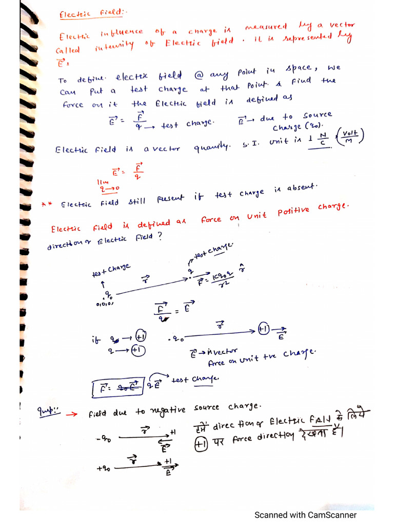 Electric Field Lecture 2 | PDF
